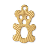 14ct Gold Plated - Openwork Teddy Bear Charm