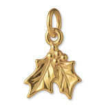 14ct Gold Plated - Christmas Mistletoe Charm
