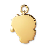 14ct Gold Plated - Girls Silhouette Charm