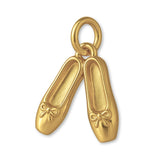 14ct Gold Plated - Ballet Shoes Charm