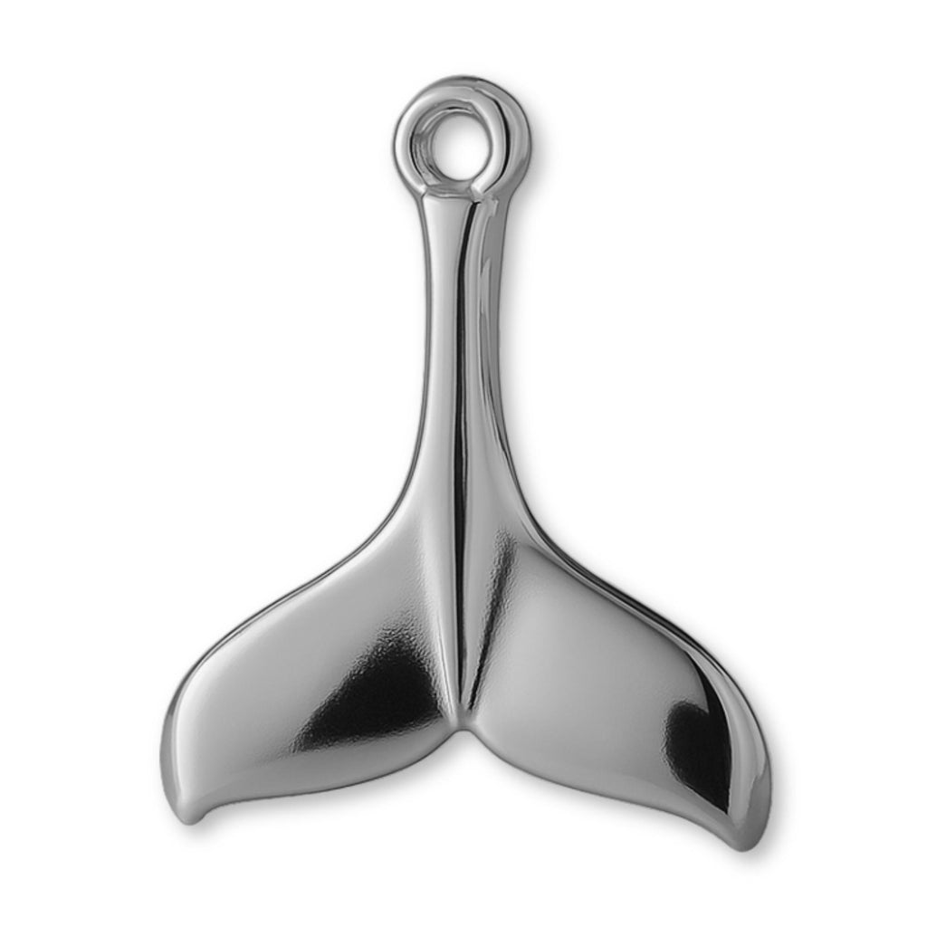 950 Platinum - Whale Tail Charm
