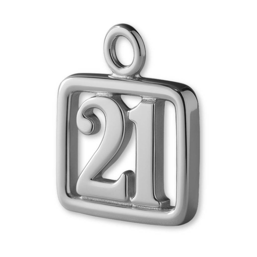950 Platinum - 21 Pendant Charm