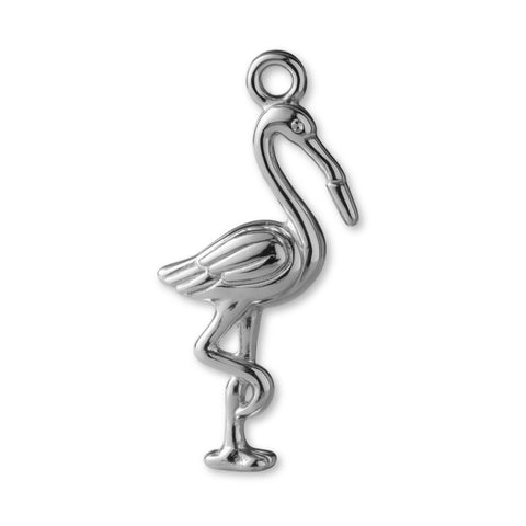 950 Platinum - American Flamingo Charm