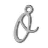 950 Platinum - Cursive Letter Charm