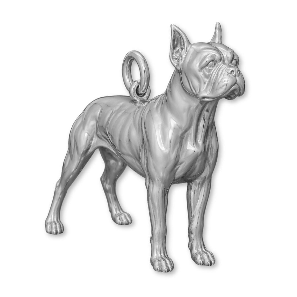 950 Platinum - Boston Terrier Dog Charm