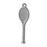 950 Platinum - Open Weave Tennis Racket Charm