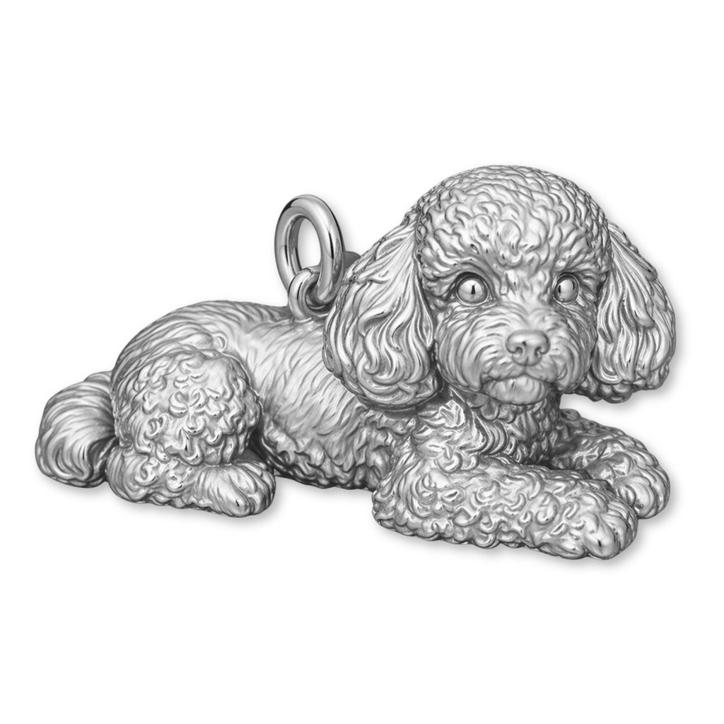 950 Platinum - Poodle Dog Charm