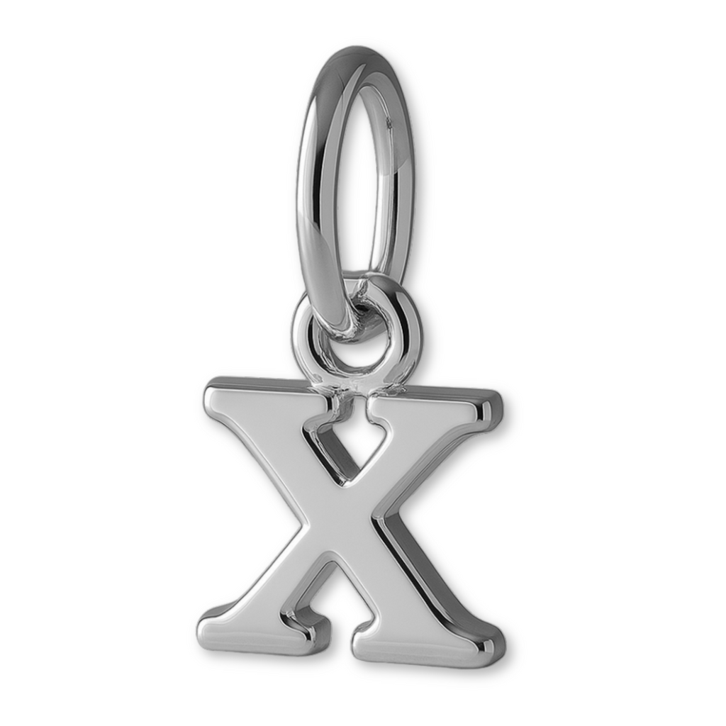 950 Platinum - Petite Letter Charm