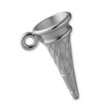 950 Platinum - Classic Ice Cream Cone Charm