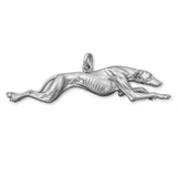 950 Platinum - Running Greyhound Dog Charm