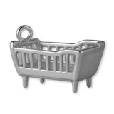 950 Platinum - Classic Baby Cot Charm