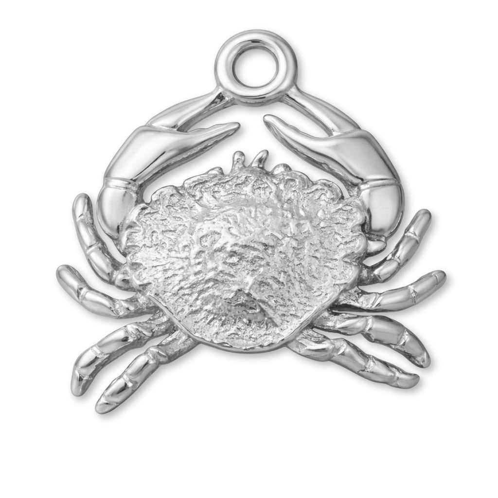 950 Platinum - Sea Crab Charm