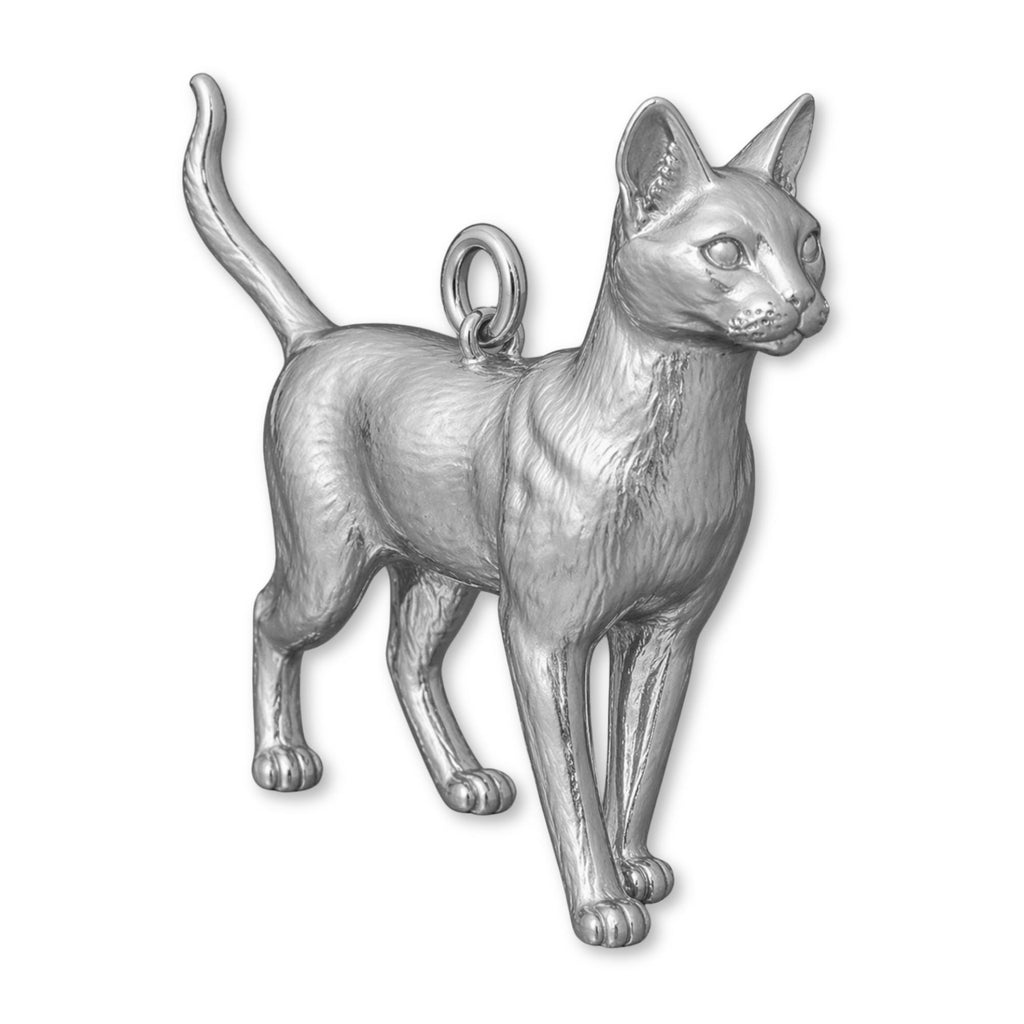 950 Platinum - Havana Brown Cat Charm