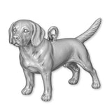 950 Platinum - Beagle Dog Charm