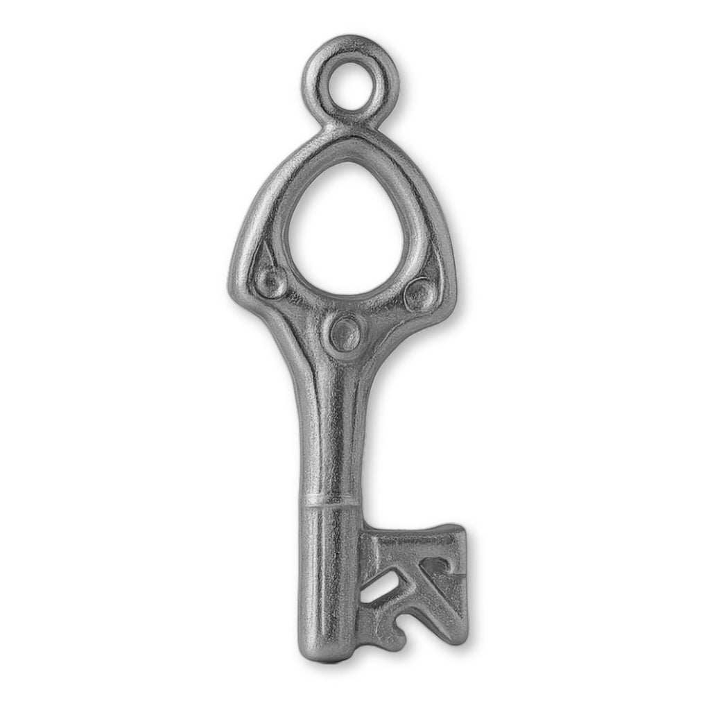 950 Platinum - Openwork 21 House Key Charm