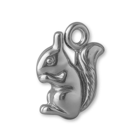 950 Platinum - American Red Squirrel Charm