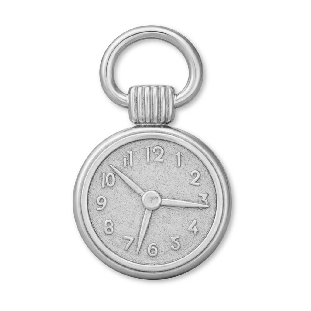 950 Platinum - Vintage Pocket Watch Charm