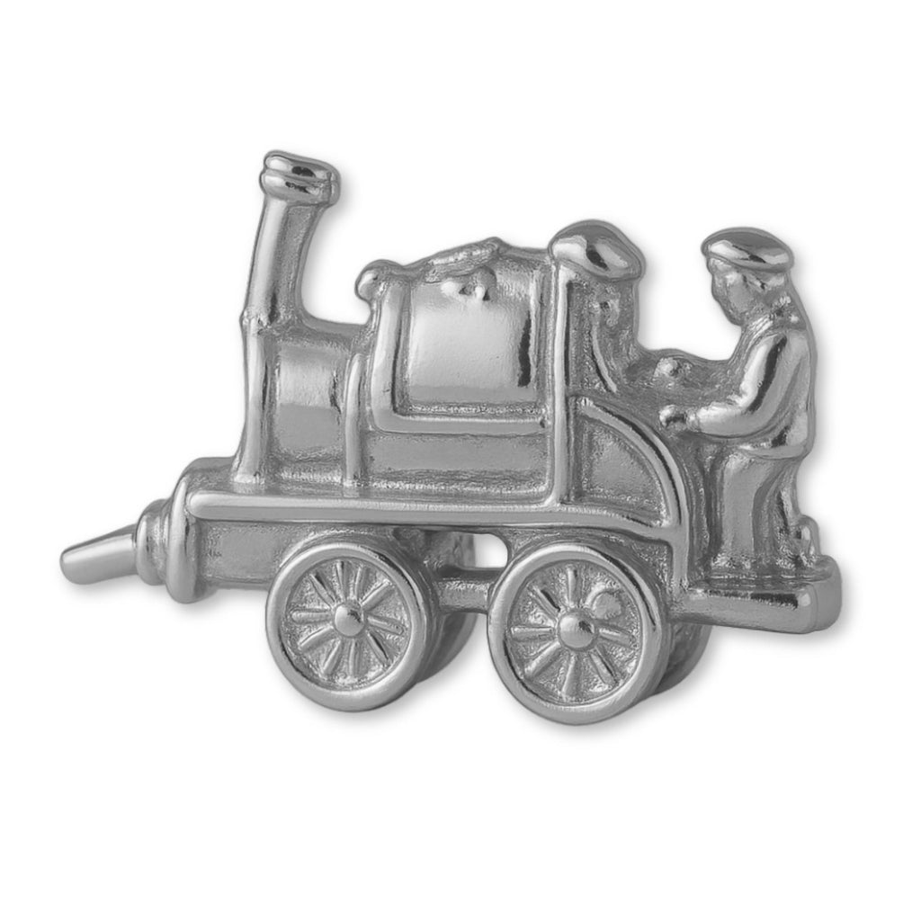950 Platinum - Locomotive Train Driver Charm