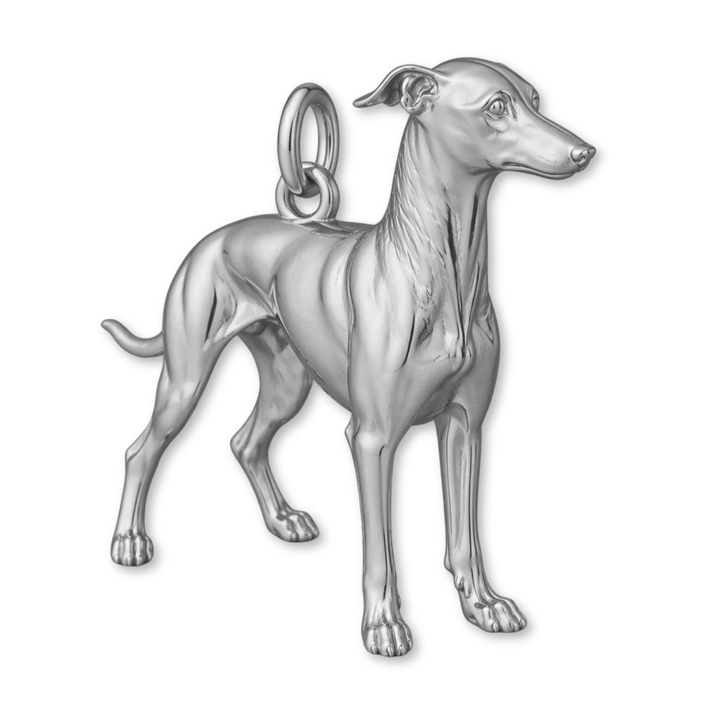 950 Platinum - Greyhound Dog Charm