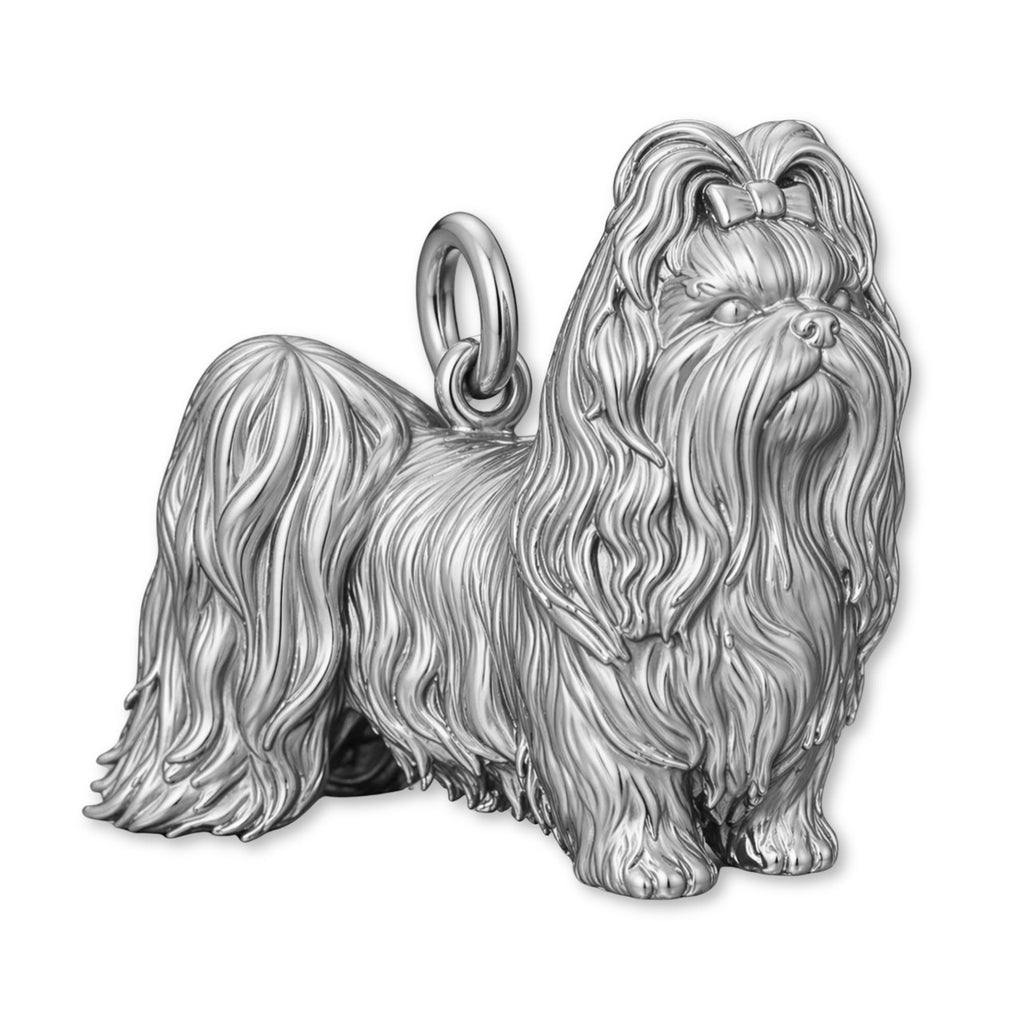950 Platinum - Shih Tzu Dog Charm