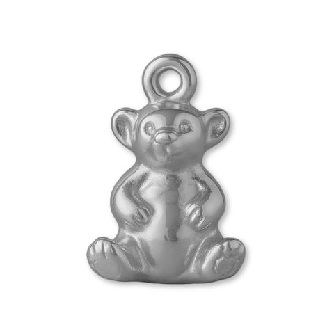 950 Platinum - Mini Teddy Bear Charm