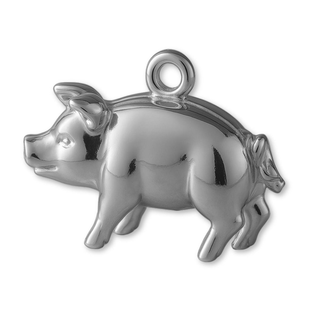 950 Platinum - Heritage Pig Charm