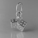 950 Platinum - Twin Dice Charm