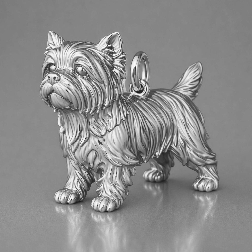 950 Platinum - Yorkshire Terrier Dog Charm