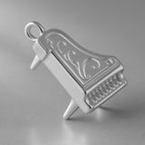 950 Platinum - Ornate Grand Piano Charm