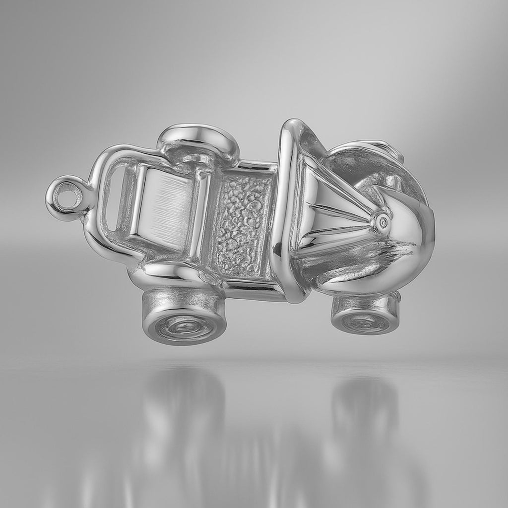 950 Platinum - Vintage Beach Buggy Charm