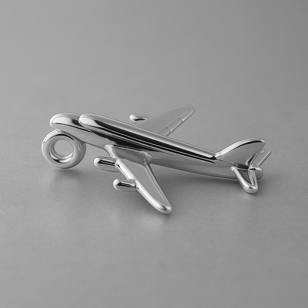 950 Platinum - Airliner Plane Charm