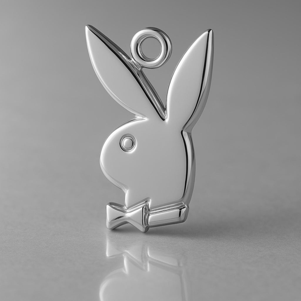 950 Platinum - Iconic Playboy Bunny Charm