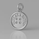 950 Platinum - Cute as a Button Charm