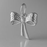 950 Platinum - Open Ribbon Bow Charm