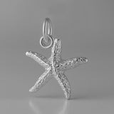 950 Platinum - Starfish Sea Star Charm