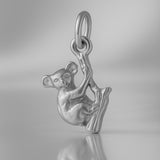 950 Platinum - Koala Climbing Tree Charm