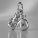 950 Platinum - Classic Boxing Gloves Charm