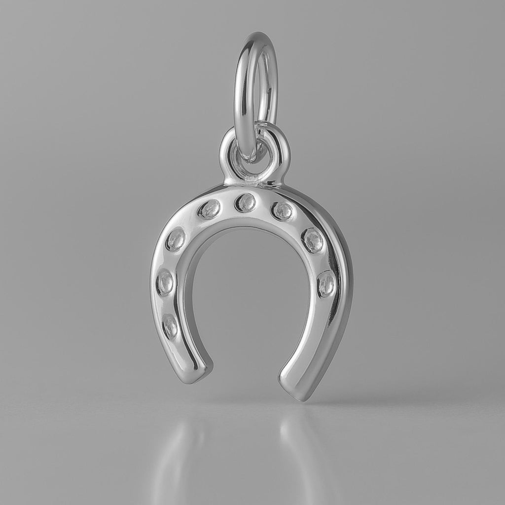 950 Platinum - Traditional Horseshoe Charm