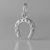 950 Platinum - Traditional Horseshoe Charm