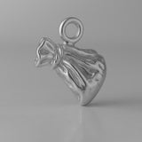 950 Platinum - Coin Pouch Charm