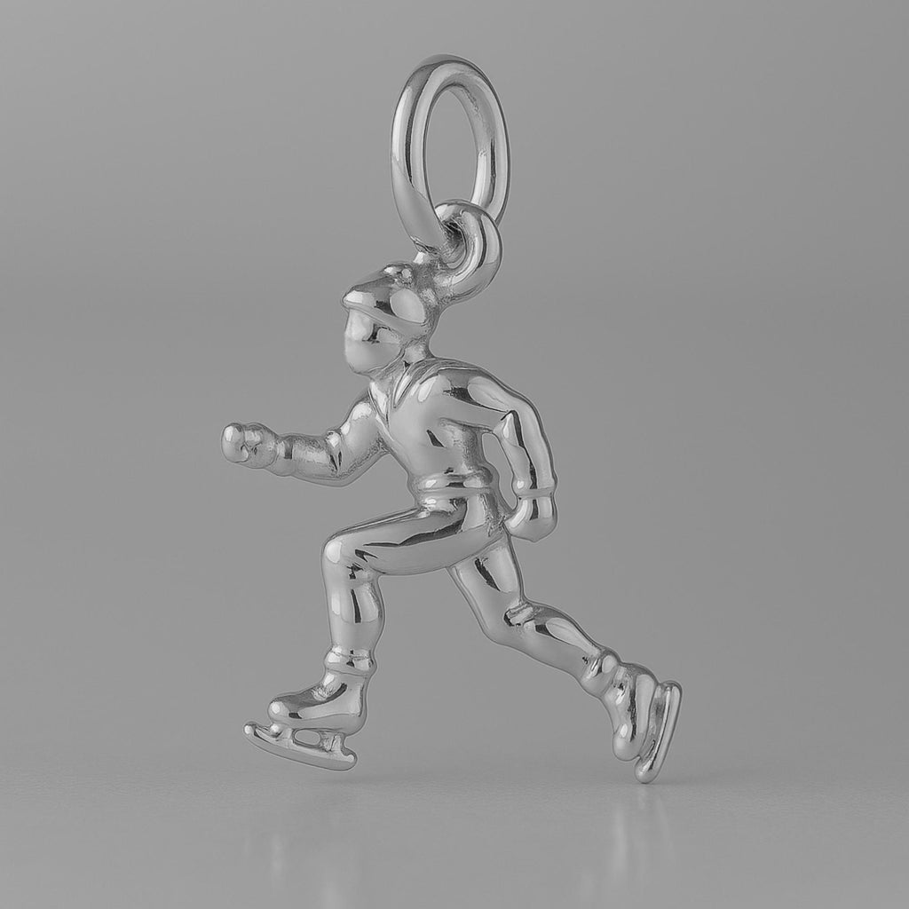 950 Platinum - Ice Skater Charm