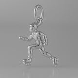 950 Platinum - Ice Skater Charm