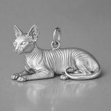 950 Platinum - Sphynx Cat Charm