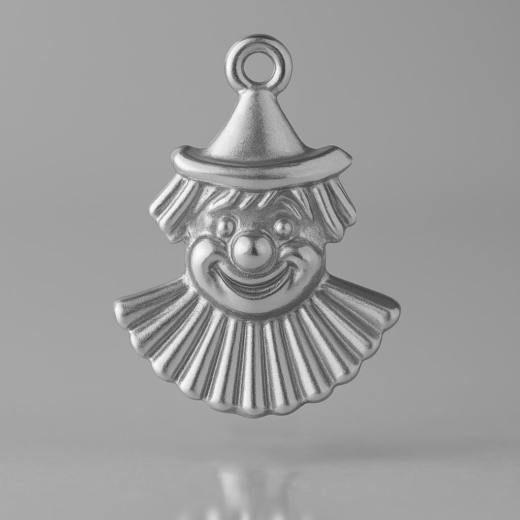 950 Platinum - Carnival Clown Charm