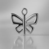 950 Platinum - Petite Butterfly Charm