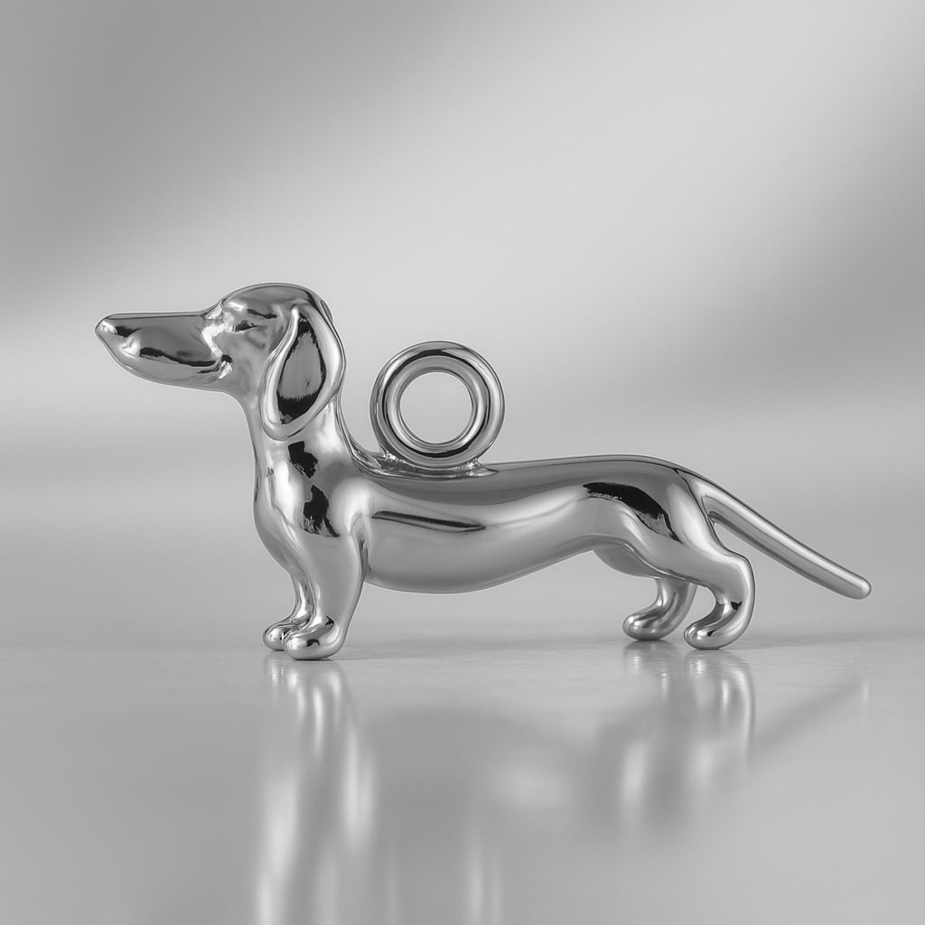 950 Platinum - Classic Dachshund Dog Charm