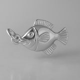 950 Platinum - Tropical Tang Fish Charm