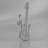 950 Platinum - Strat Electric Guitar Charm