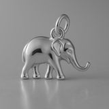 950 Platinum - Asian Elephant Charm
