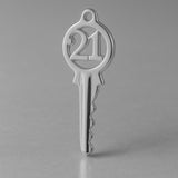 950 Platinum - Classic 21 House Key Charm